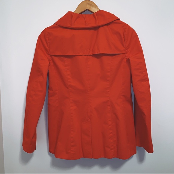 Banana Republic Trench Orange Rain Coat w/ belt-XS - Picture 3 of 8